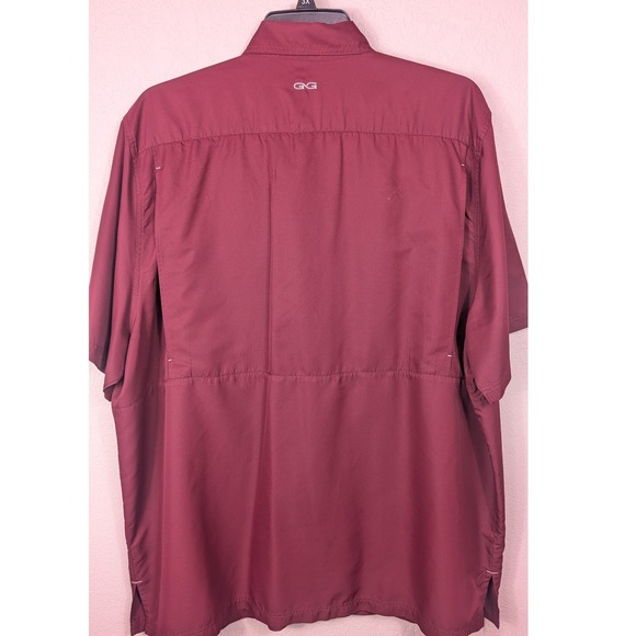 GameGuard Fishing Shirt Men 3X Maroon Texas A&M Aggies Vented Short Sleeve - Picture 3 of 10
